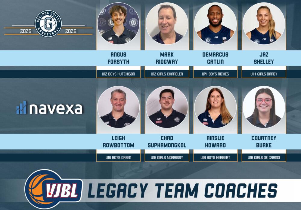Geelong United Basketball VJBL Legacy Coaches Banner