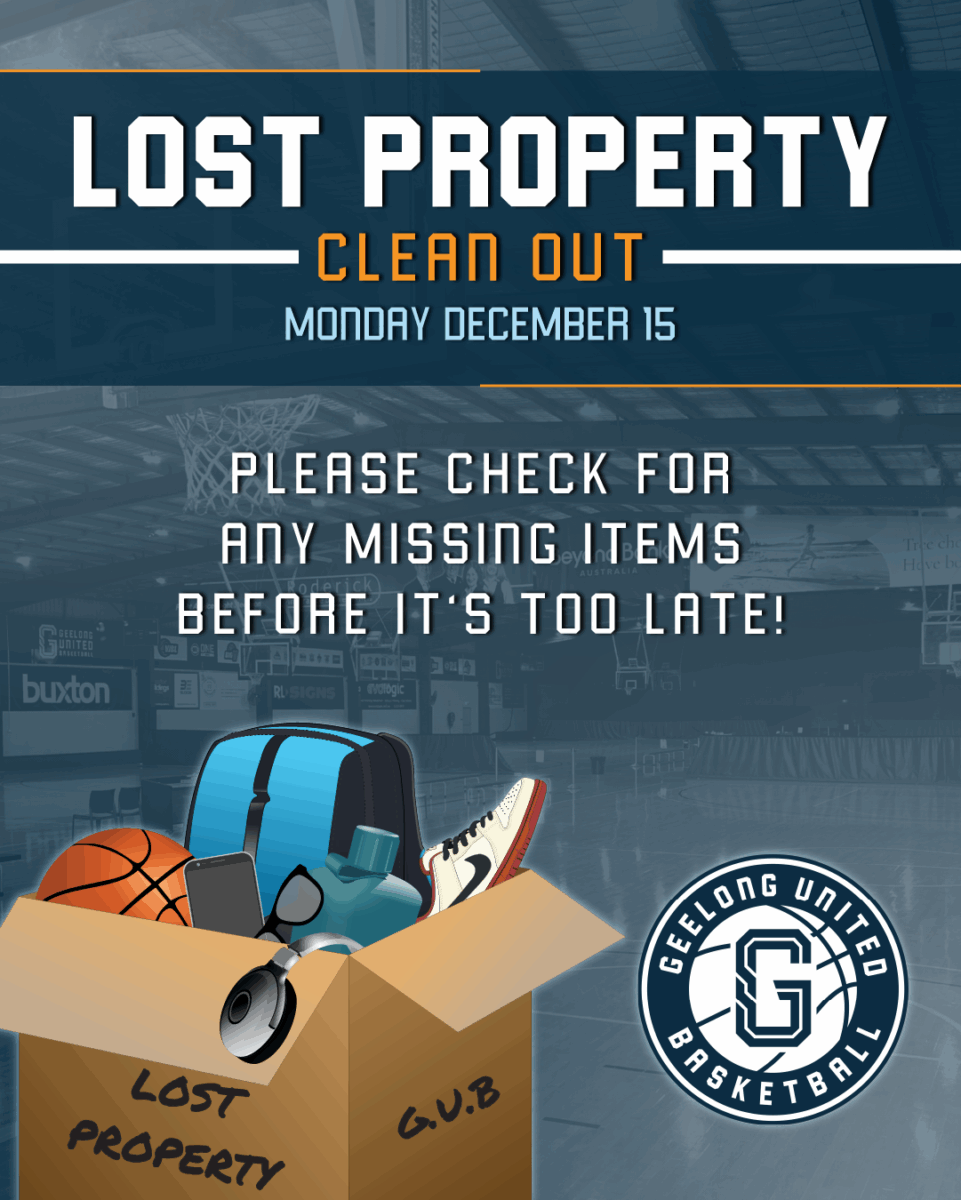 Lost Property Geelong United Basketball