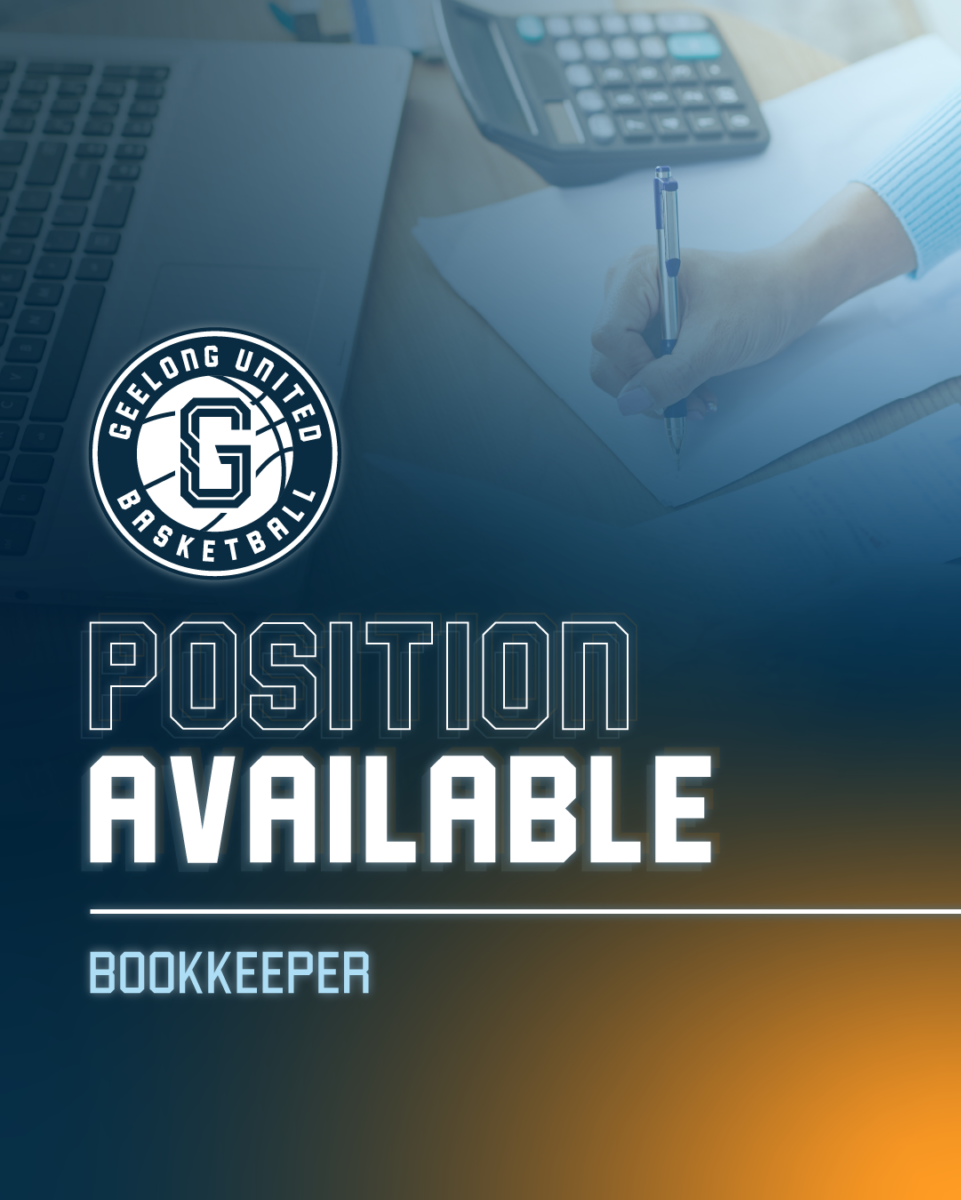 Geelong United Basketball Position Available Bookkeeper