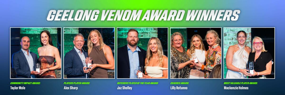 Geelong Venom Award Winners WNBL Geelong United Basketball