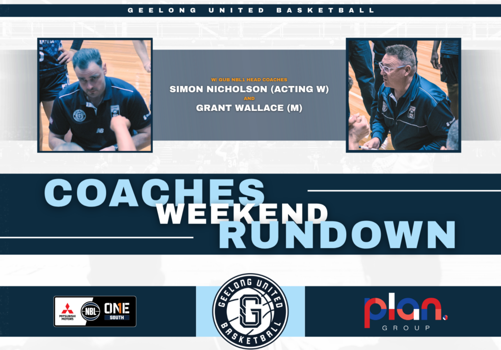 Geelong United Basketball NBL1 Coaches Weekend Rundown