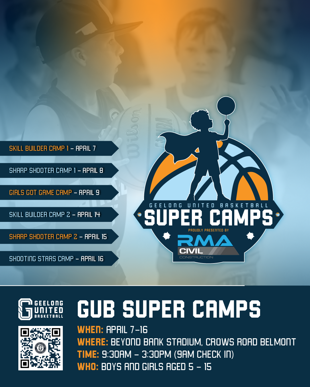 GUB Super Camps April 2026