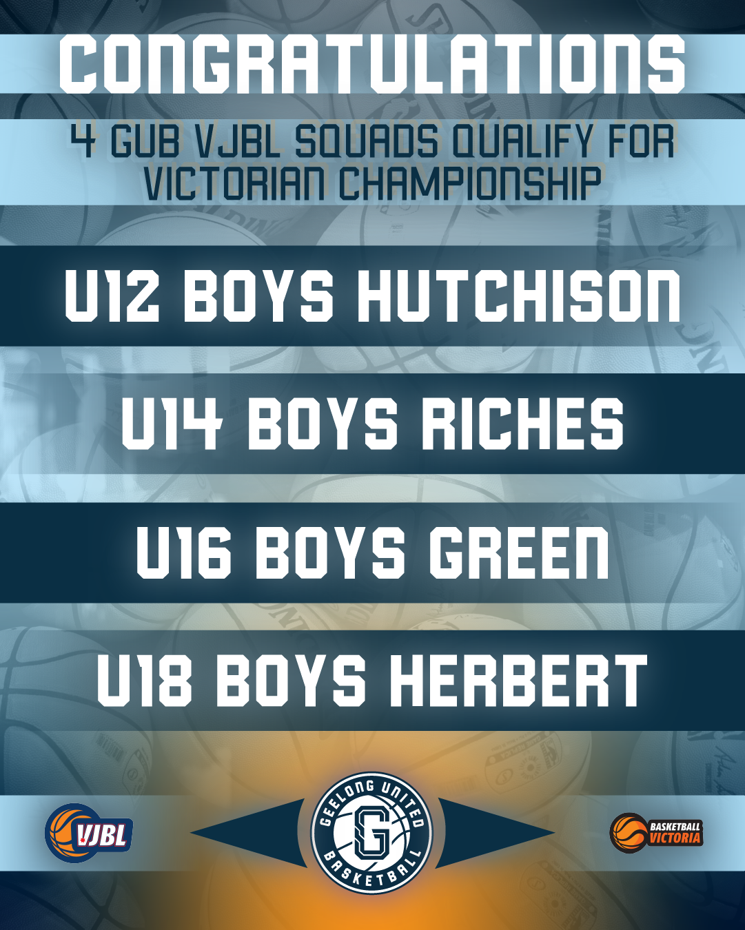 VJBL VC Teams Geelong United Basketball
