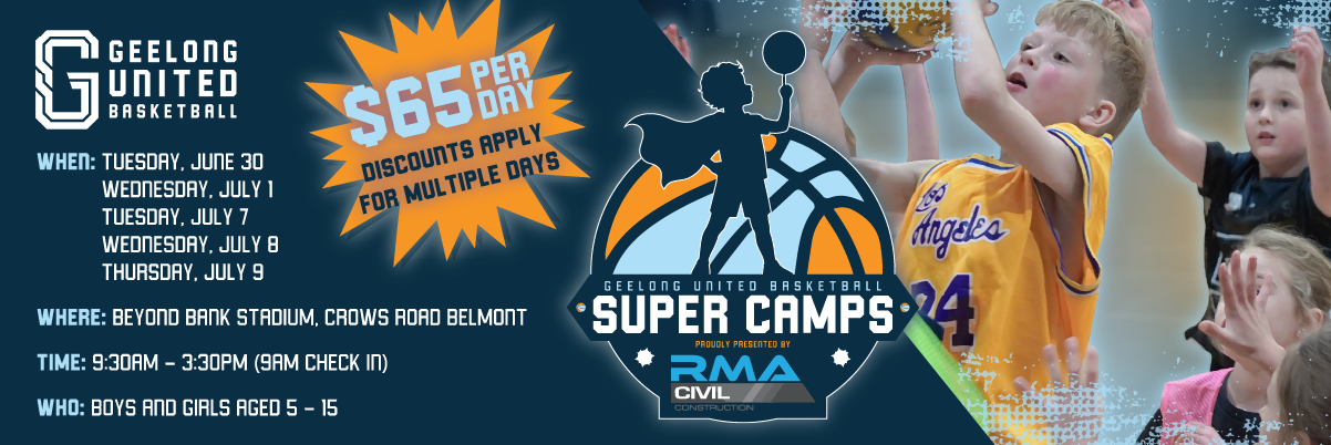 July Super Camps Geelong United Basketball