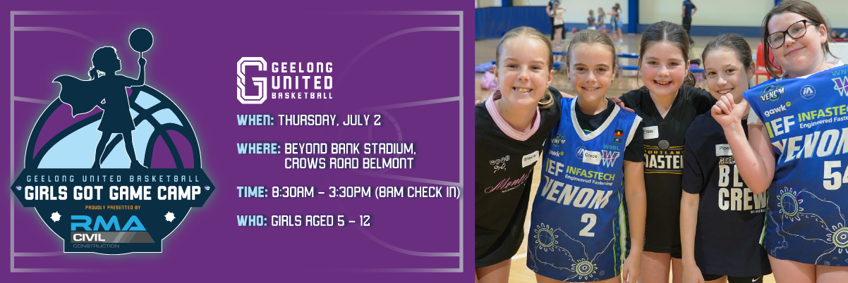 Geelong United Basketball Super Camps Girls Got Game Camp Holiday Camps