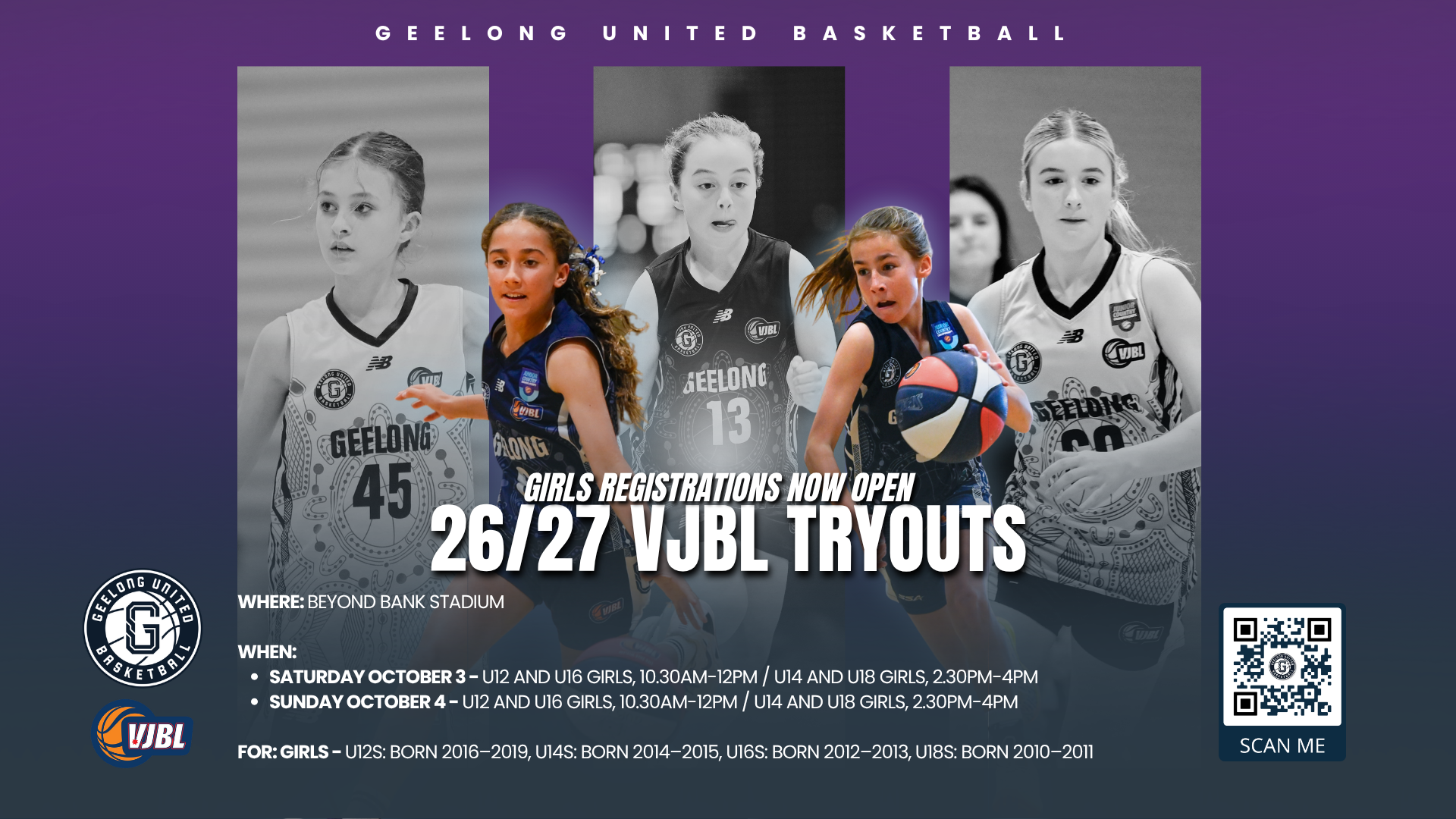 Vjbl Girls Tryouts Now Open - Tv